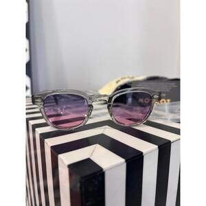MOSCOT Lemtosh Sunglasses Crystal Frame Purple Gradient 44-24-140 NEW w/ Case